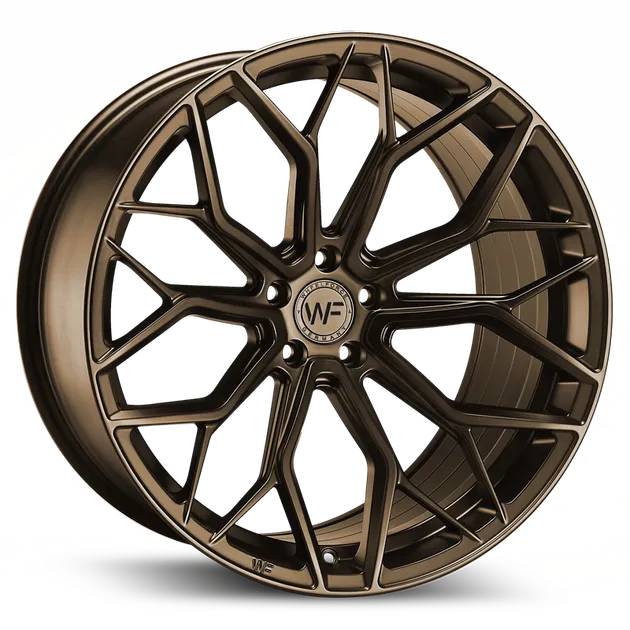 Wheel Force HE1-FF FlowForged Wheel (5X112 / 66.56) - Satin Bronze